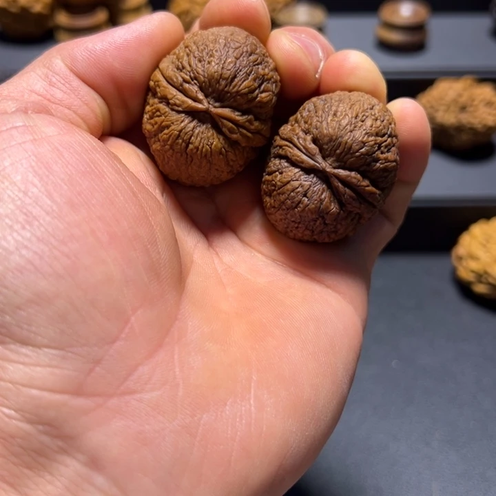 文玩核桃把件B寿星头38mm