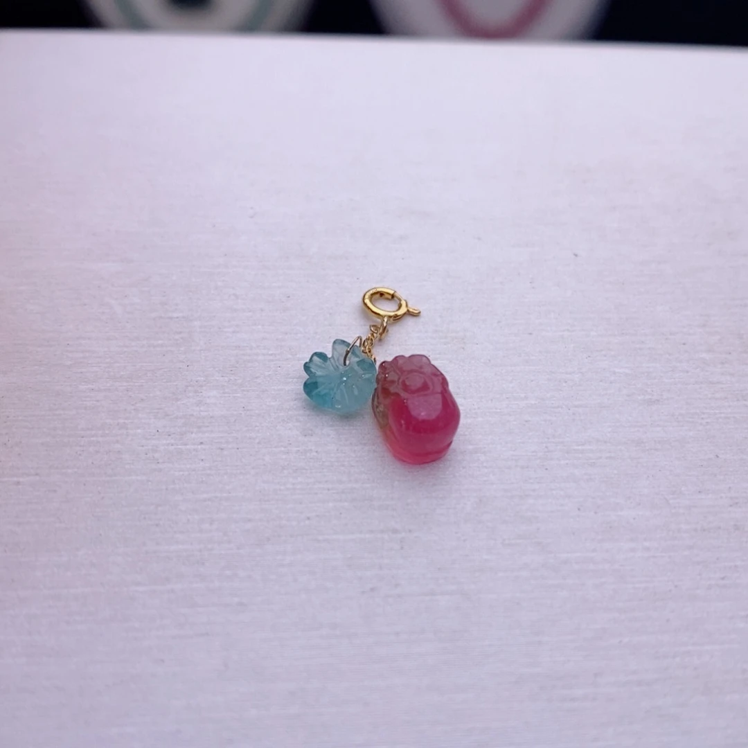 18K金镶嵌小滴溜碧玺碧玺A小滴溜