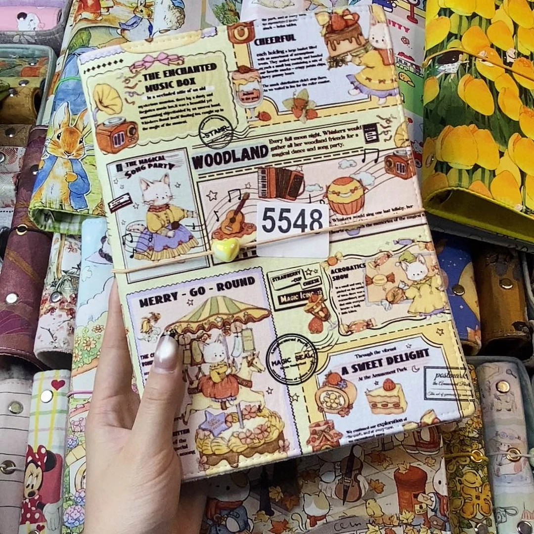 织绣A5活页不带纸5548