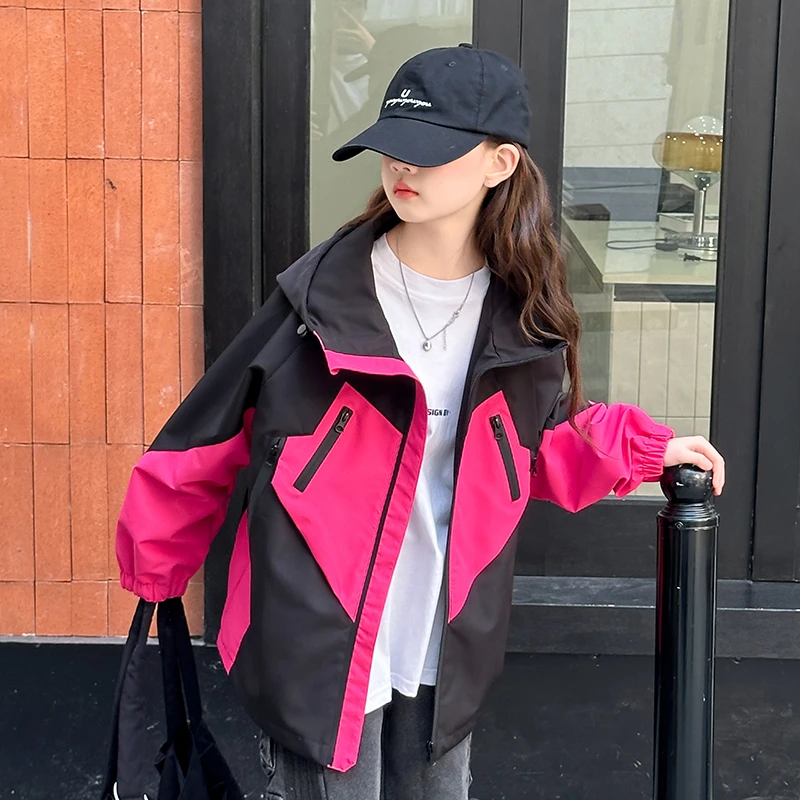 女童春秋外套2025新款春装洋气时髦儿童大童9春季上衣初中生12岁