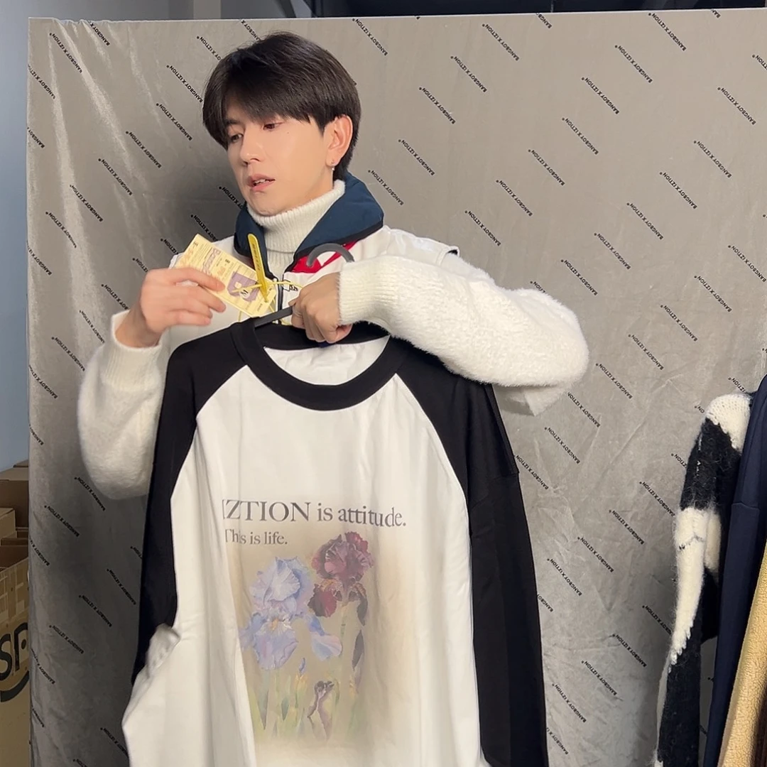 潮流时尚长袖T恤m码一件