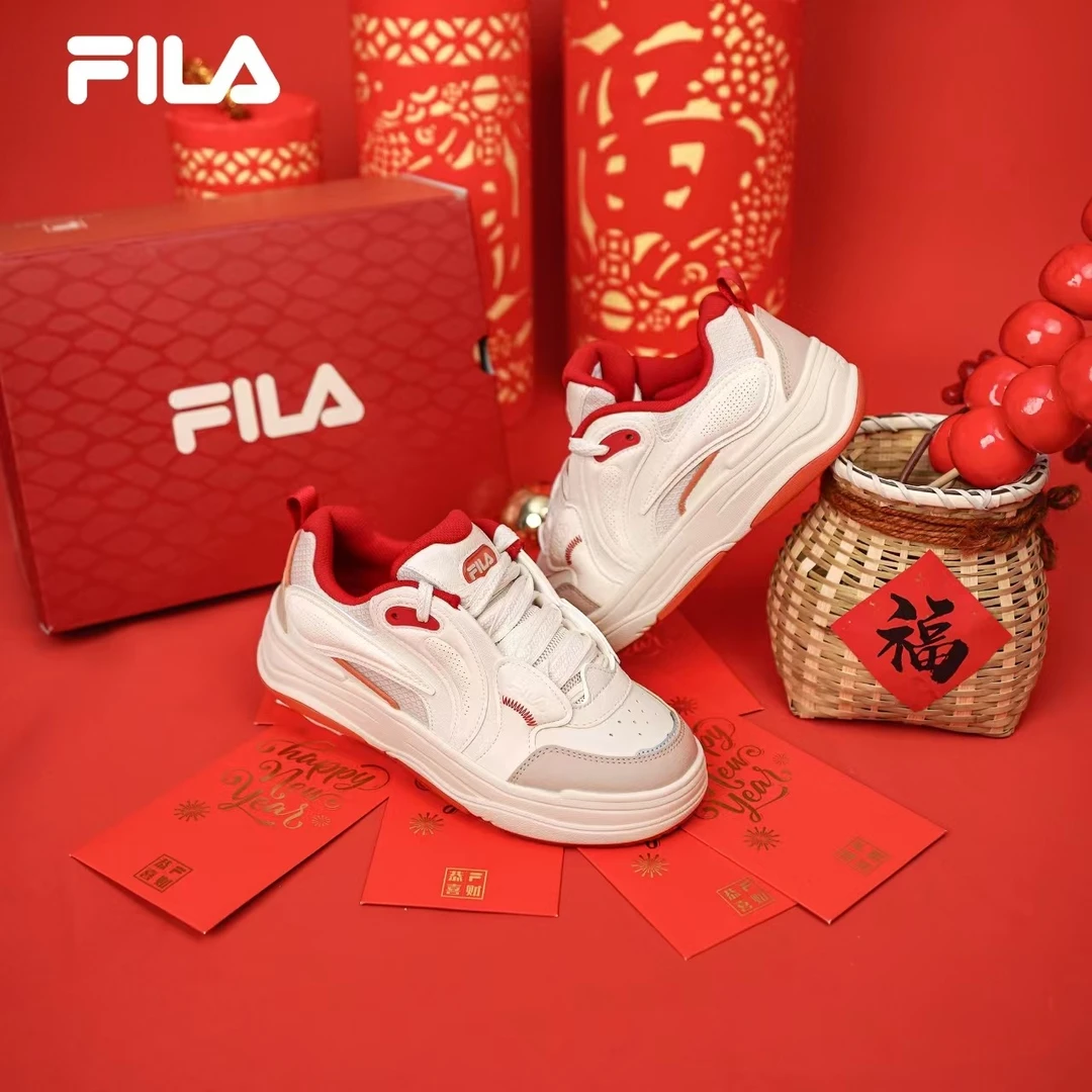 【易烊千玺同款律动鞋】FILA斐乐2025春新年款休闲鞋板鞋F12M512203