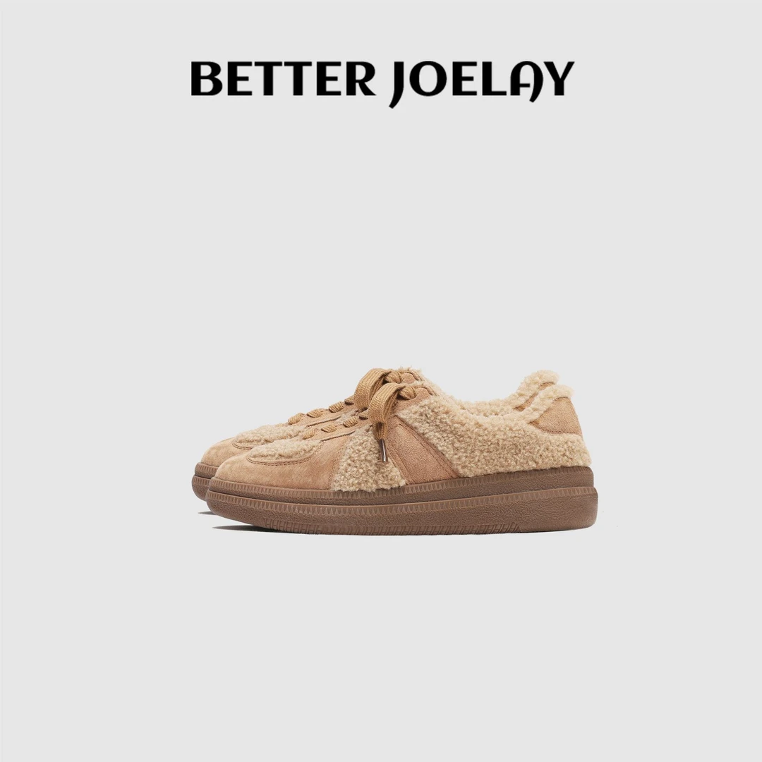 BETTER JOELAY-【暖冬叠穿】休闲设计感秋冬时尚毛鞋百搭舒适Z6938