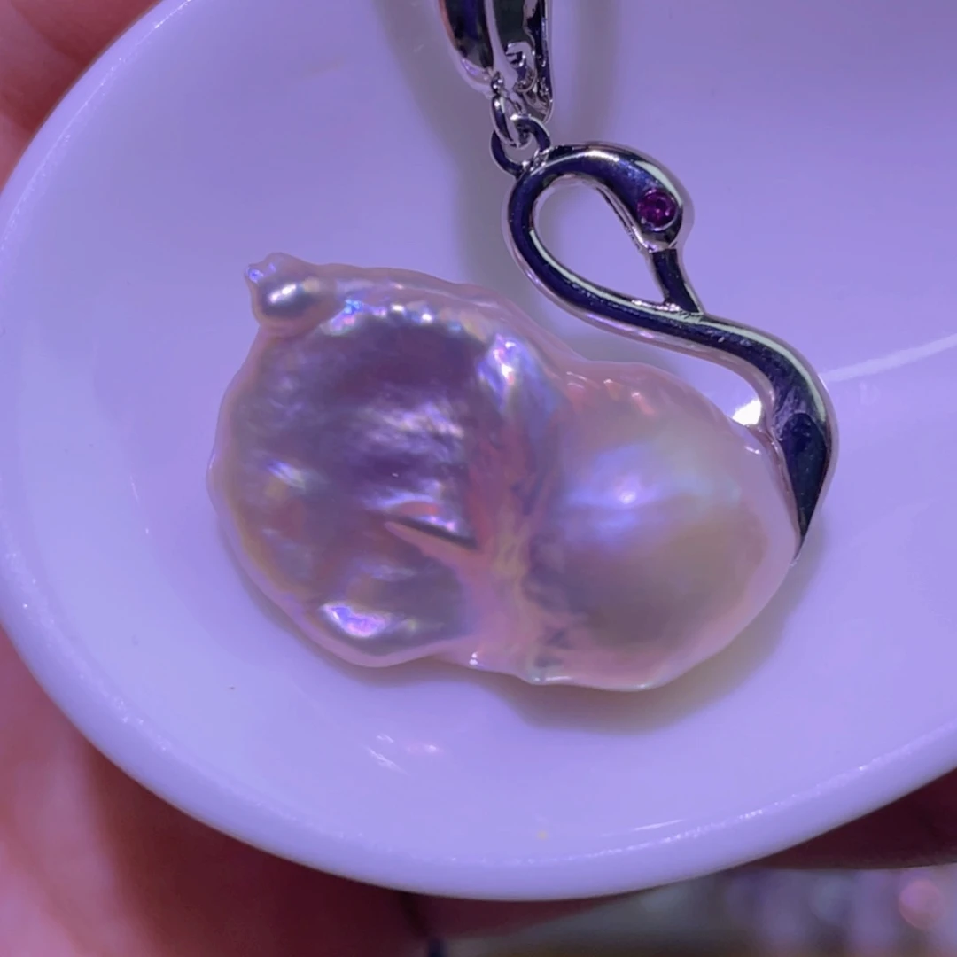淡水珍珠未镶嵌天然淡水珍珠吊坠