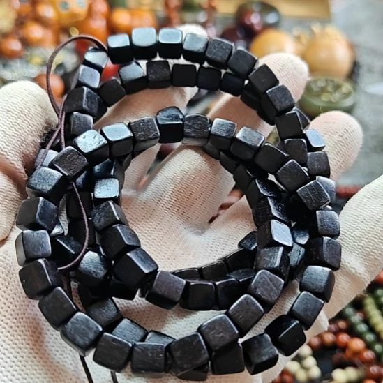 香榧木紫光檀方糖108