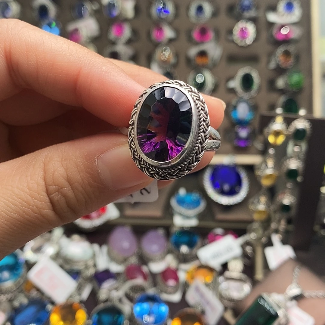 S***H吊坠925银仿水晶豆豆