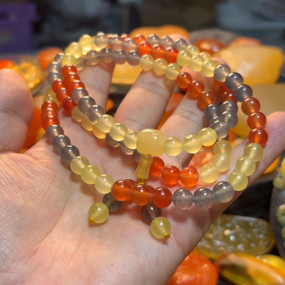 石英质玉手串未镶嵌大****点