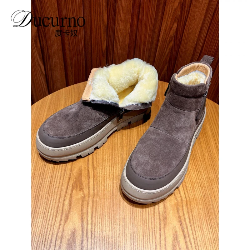 度卡奴雪地靴男冬季休闲加厚保暖毛靴子零下40度东北大潮鞋