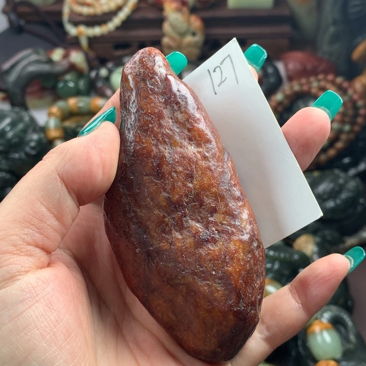 岫岩河磨玉（透闪石质玉）把件未镶嵌