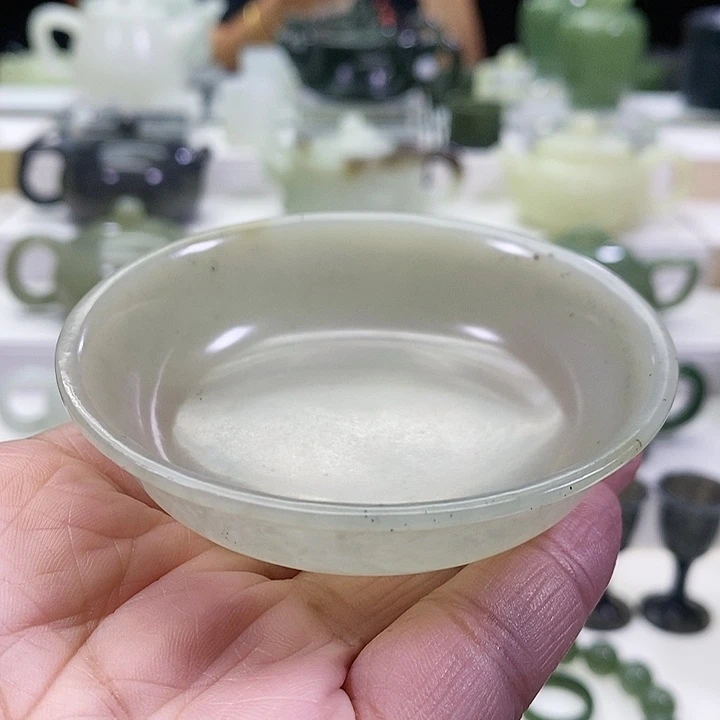 未镶嵌和田玉挂件茶碗75ml