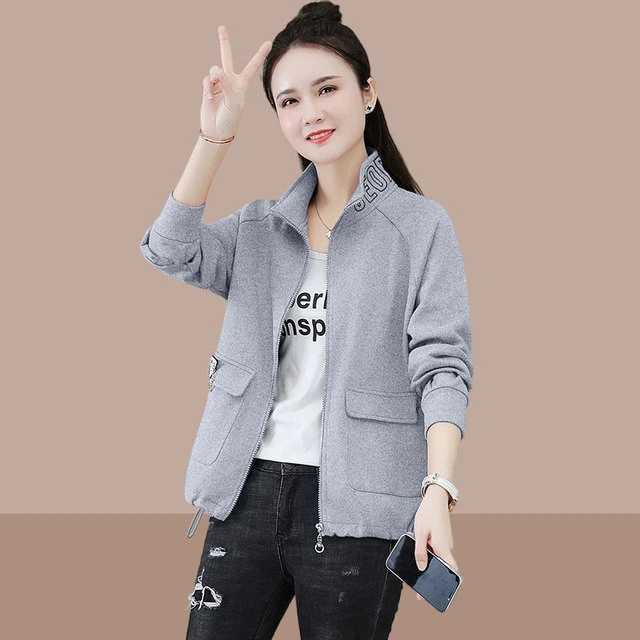 2025春秋季新款女士短外套爆款短款小个子棒球服卫衣开衫夹克女装