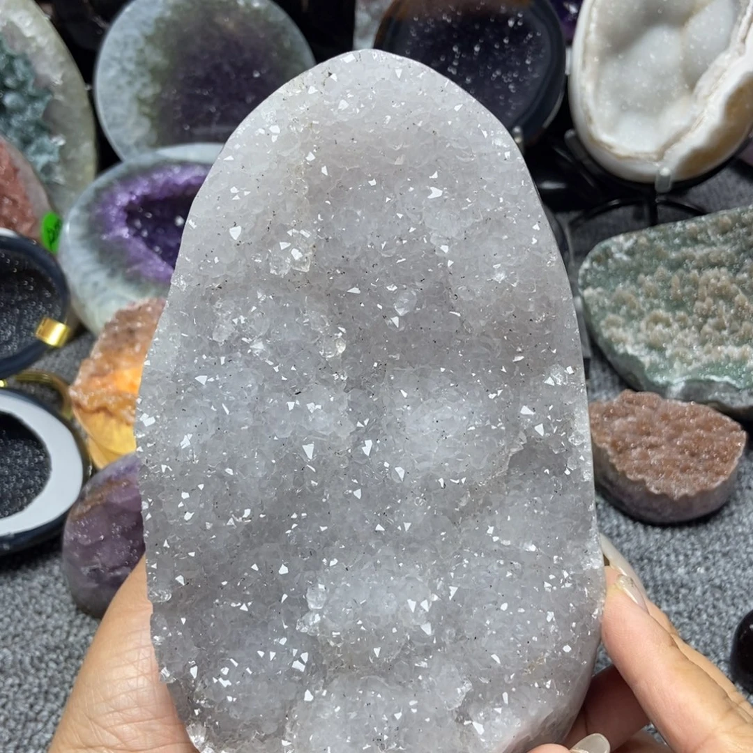 紫晶摆件未镶嵌水晶
