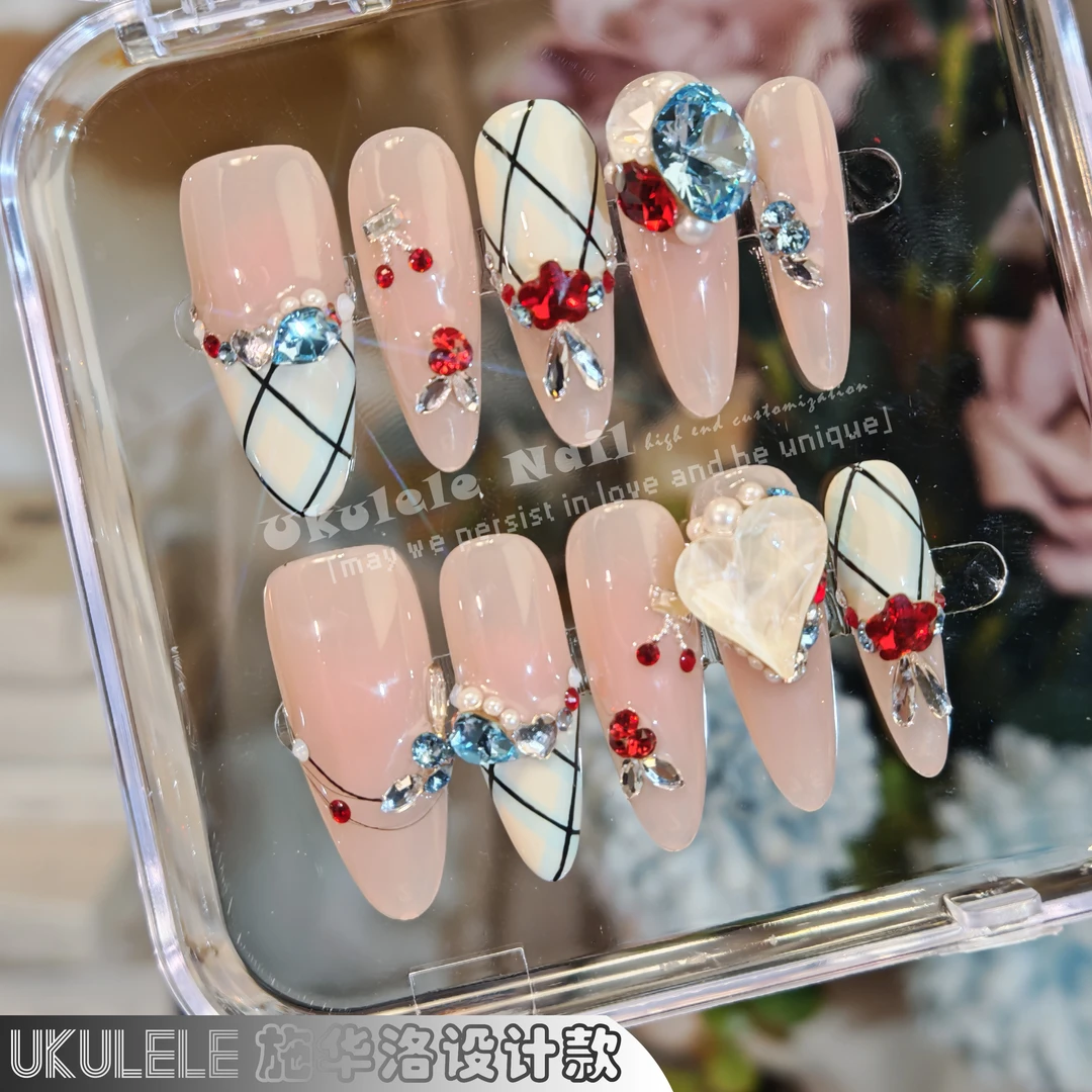 【红樱桃】Ukulele设计时尚温柔气质高级感穿戴甲