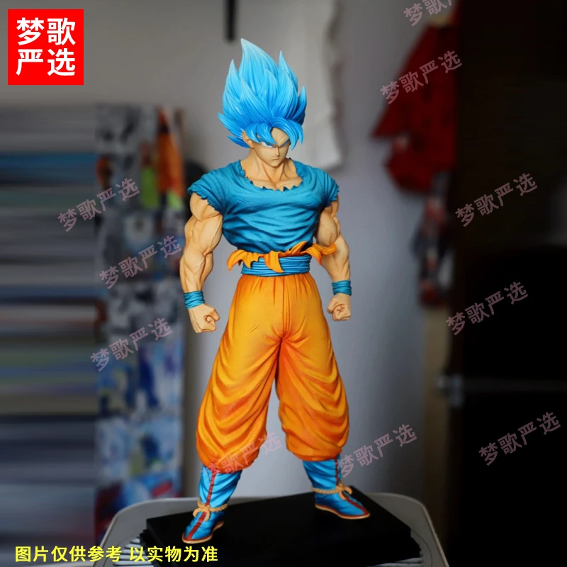 【梦歌严选】LK超蓝超赛悟空31cm双头雕龙珠动漫手办模型摆件礼品GK