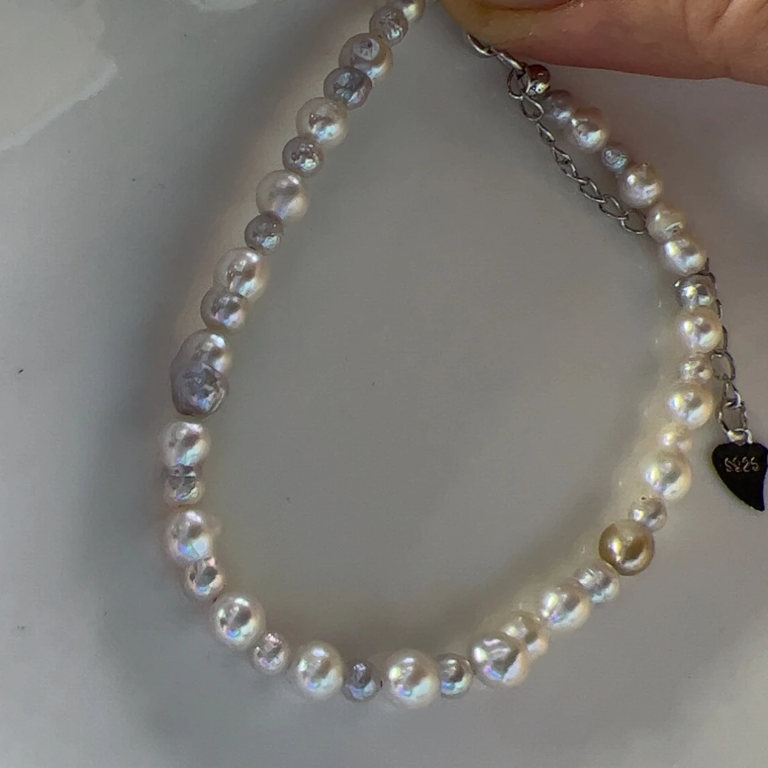 合金淡水珍珠手绳
