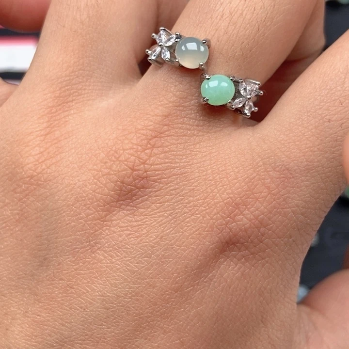 翡翠未镶嵌戒指戒指