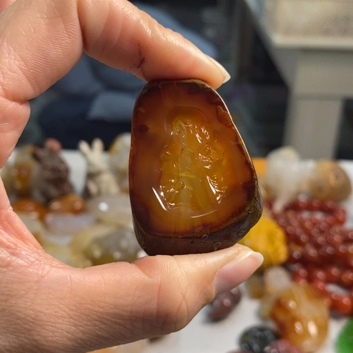 玛瑙/玉髓吊坠(不含链)未镶嵌