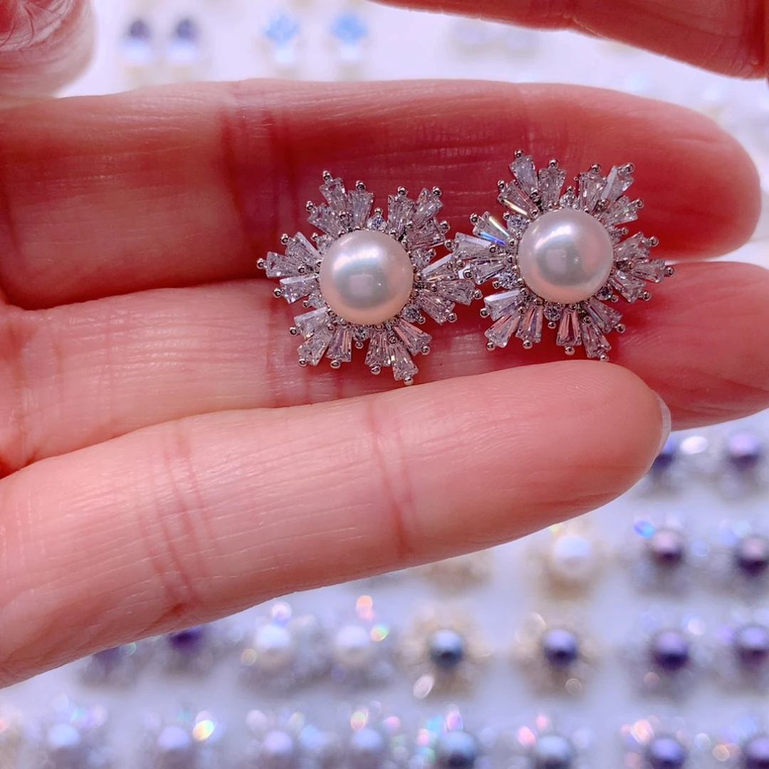 耳饰淡水珍珠合金