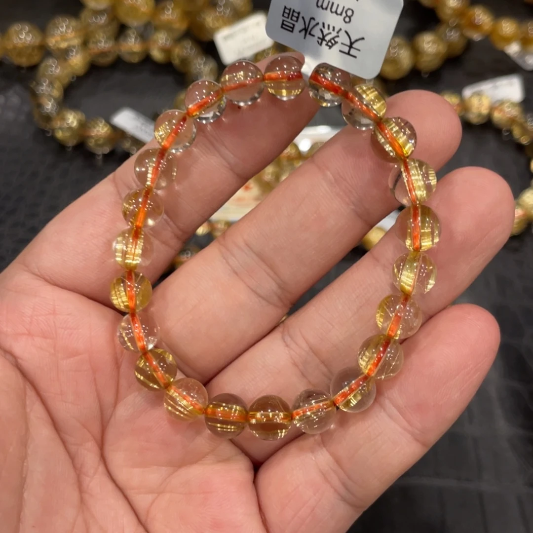 未镶嵌手链水晶aaa0385钛晶