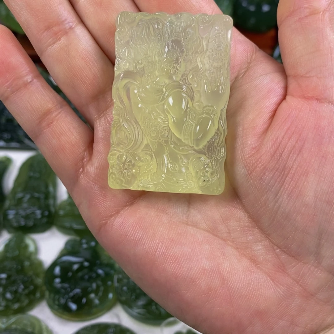 岫玉未镶嵌挂件挂件