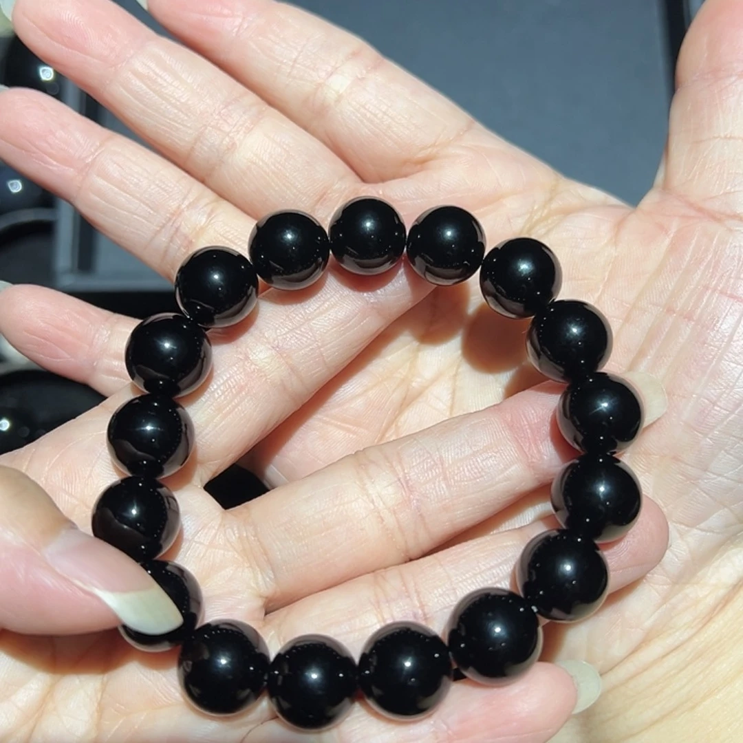 超***哥未镶嵌黑曜岩手链