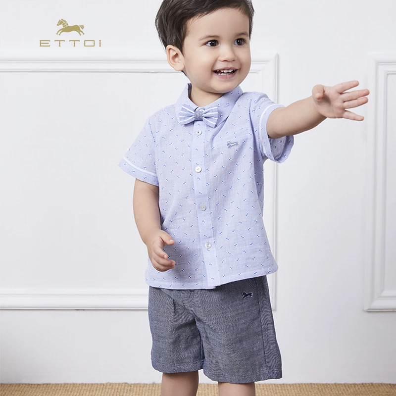 ETTOI爱多娃宝宝童装春夏款儿童套装男童休闲两件套衣服