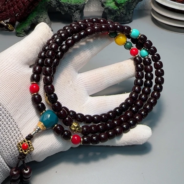 吊坠星月菩提8+朱砂供星月108