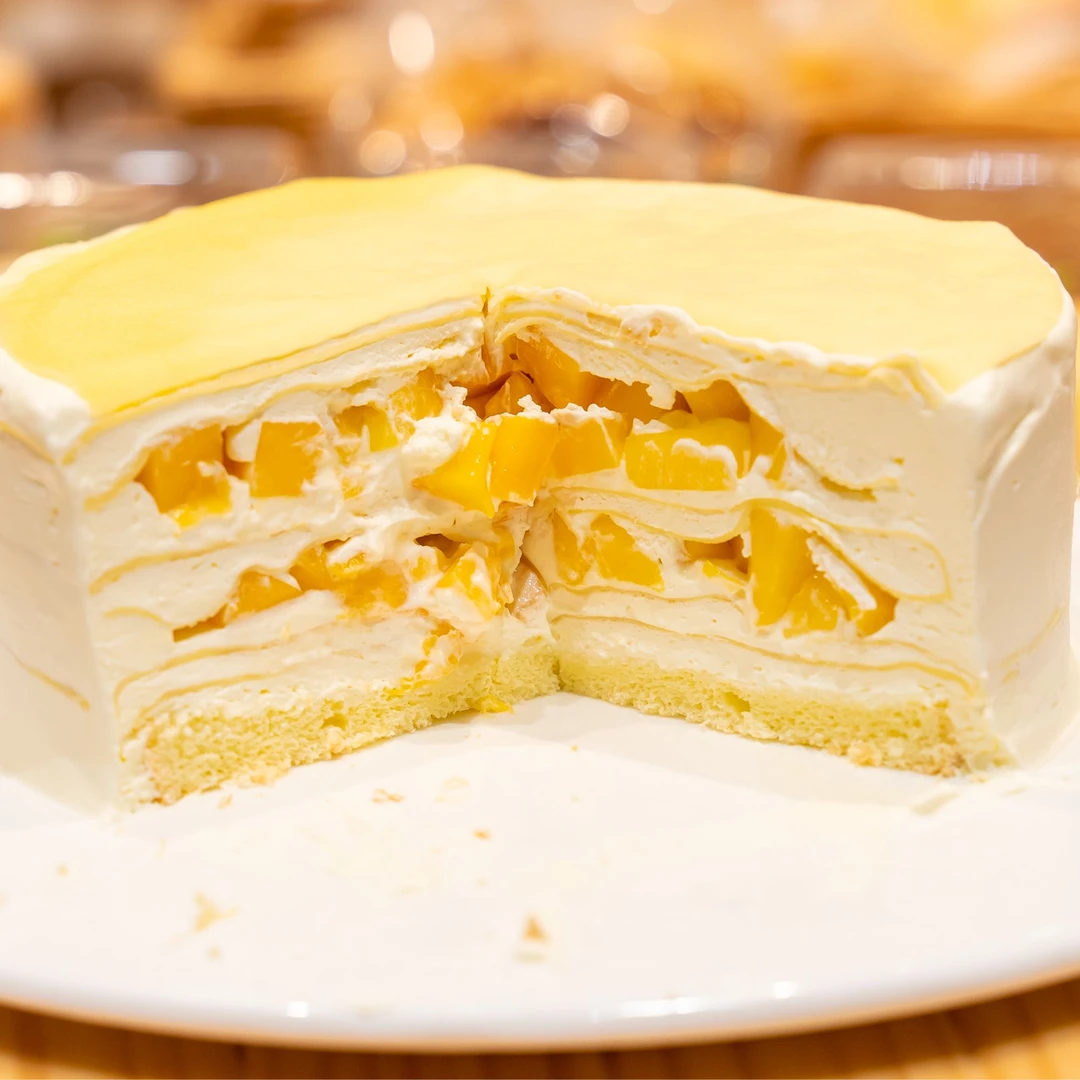 孙小沫手工芒果千层蛋糕6英寸500g 顺丰次日达新鲜蛋糕芒果纯动物奶油