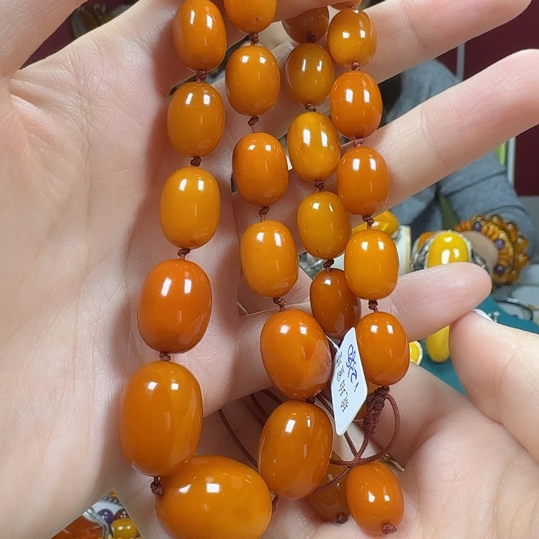 蜜蜡未镶嵌颈饰项链