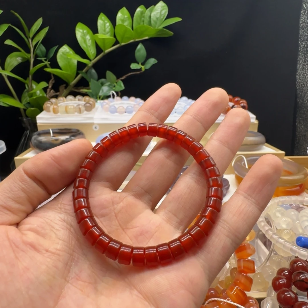 明***岳玛瑙/玉髓手串未镶嵌