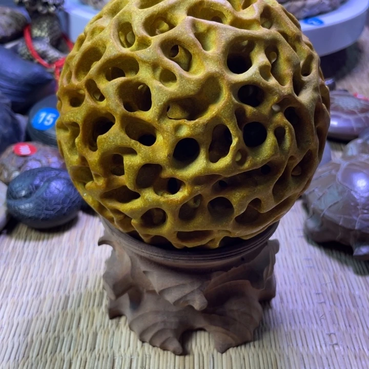 鹤***蓝核桃手串/手链龟纹石原石