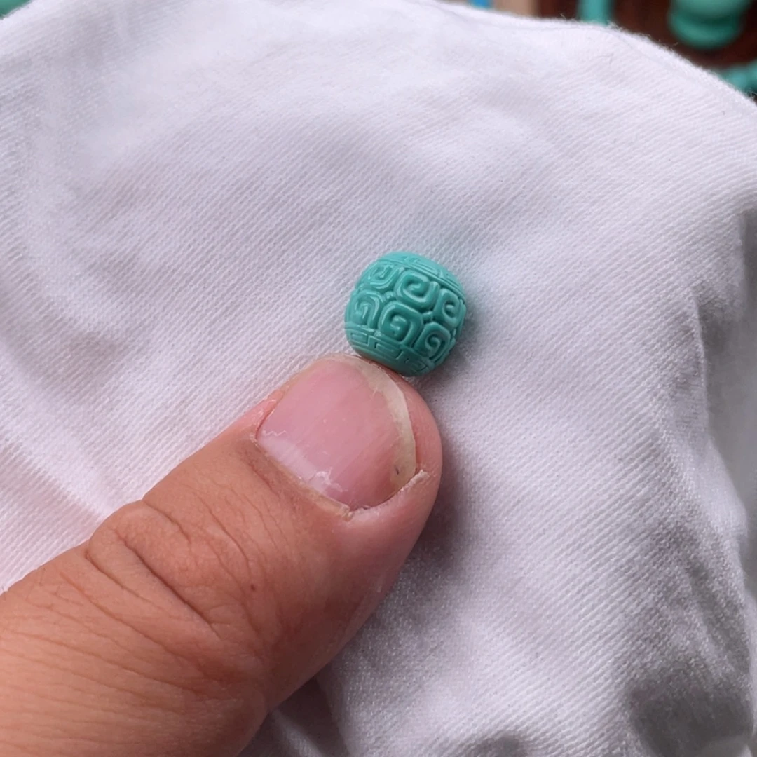 直径11+绿色回纹桶珠