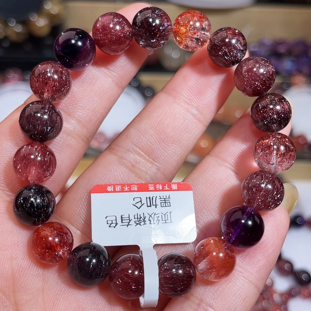 手链水晶未镶嵌黑加仑稀有色