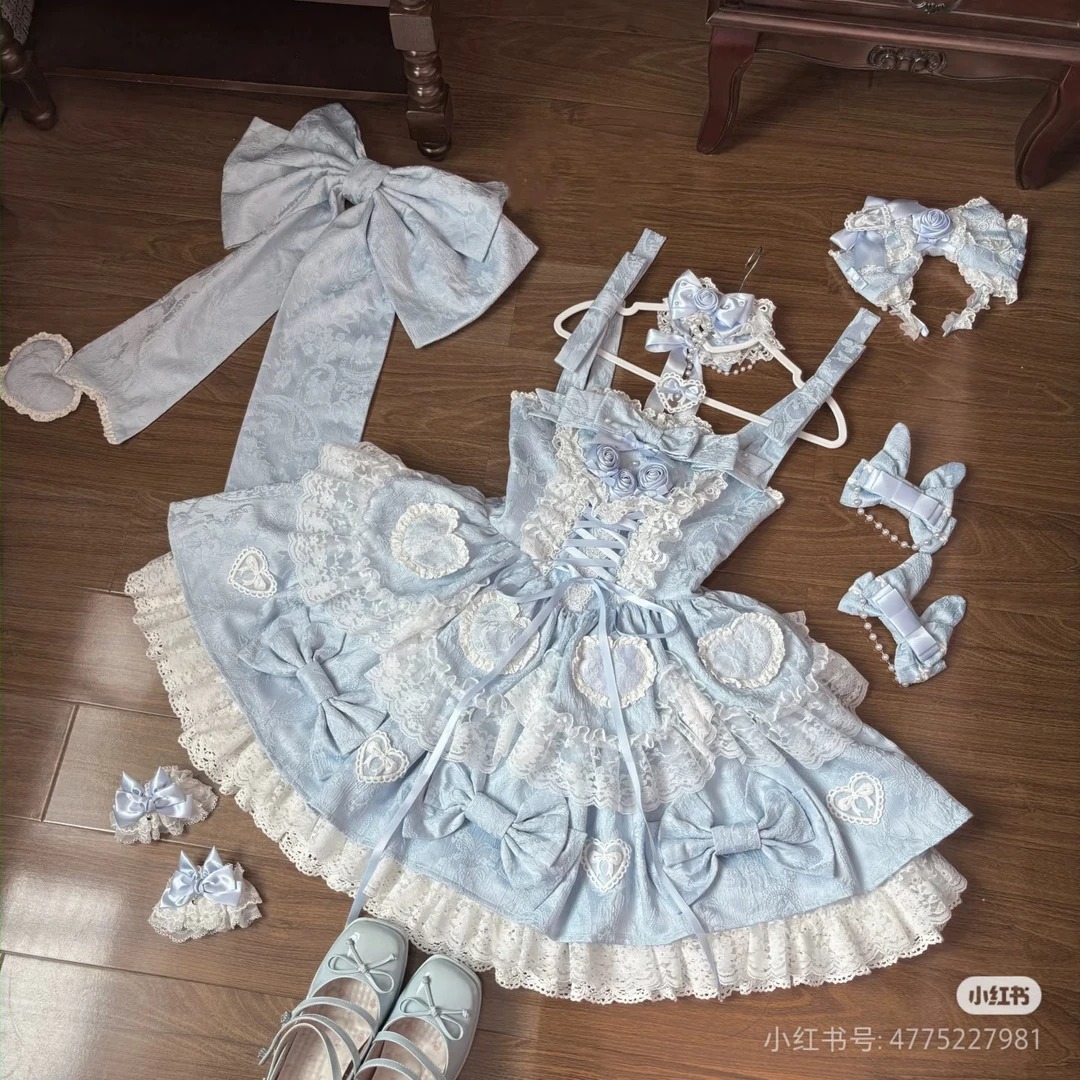 艾洛尔实体店现货茶仙物语lolita重工甜美蛋糕吊带