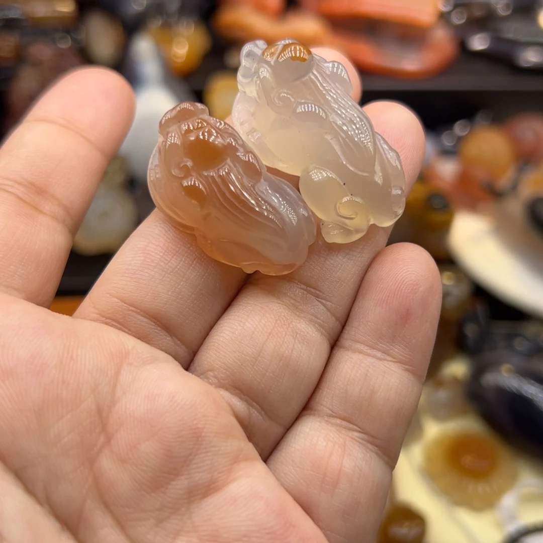 迟***天玛瑙/玉髓未镶嵌挂件