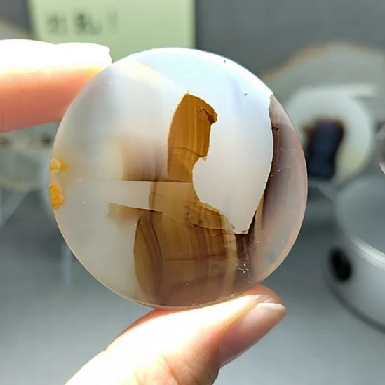 玛瑙/玉髓未镶嵌吊坠挂牌人物