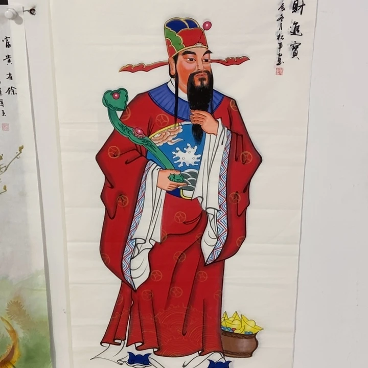 枕书斋画廊的直播间
