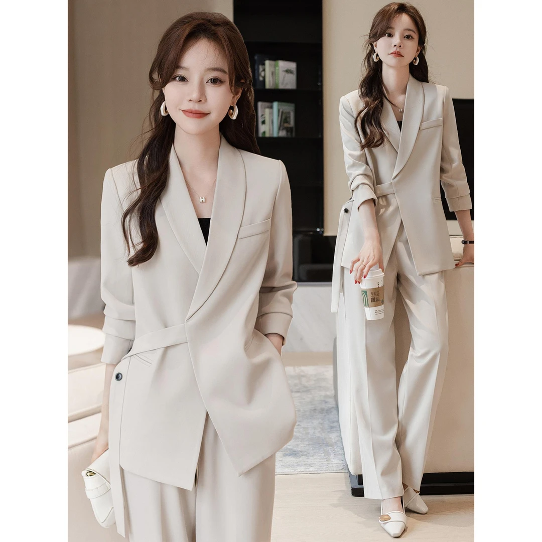 西装套装女春秋2025新款高级感女神范休闲百搭职业正装西服外套