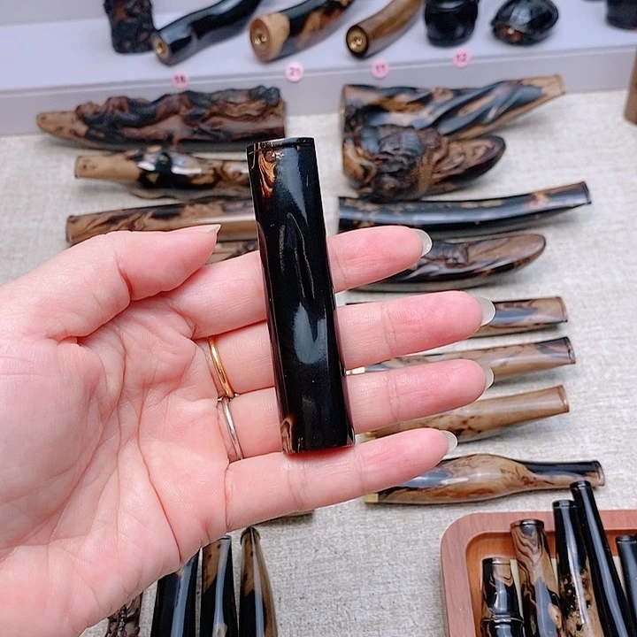 力***做香榧木柳木烟嘴光面