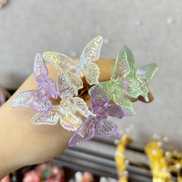 塑料蝴蝶小U簪发簪汉服配饰