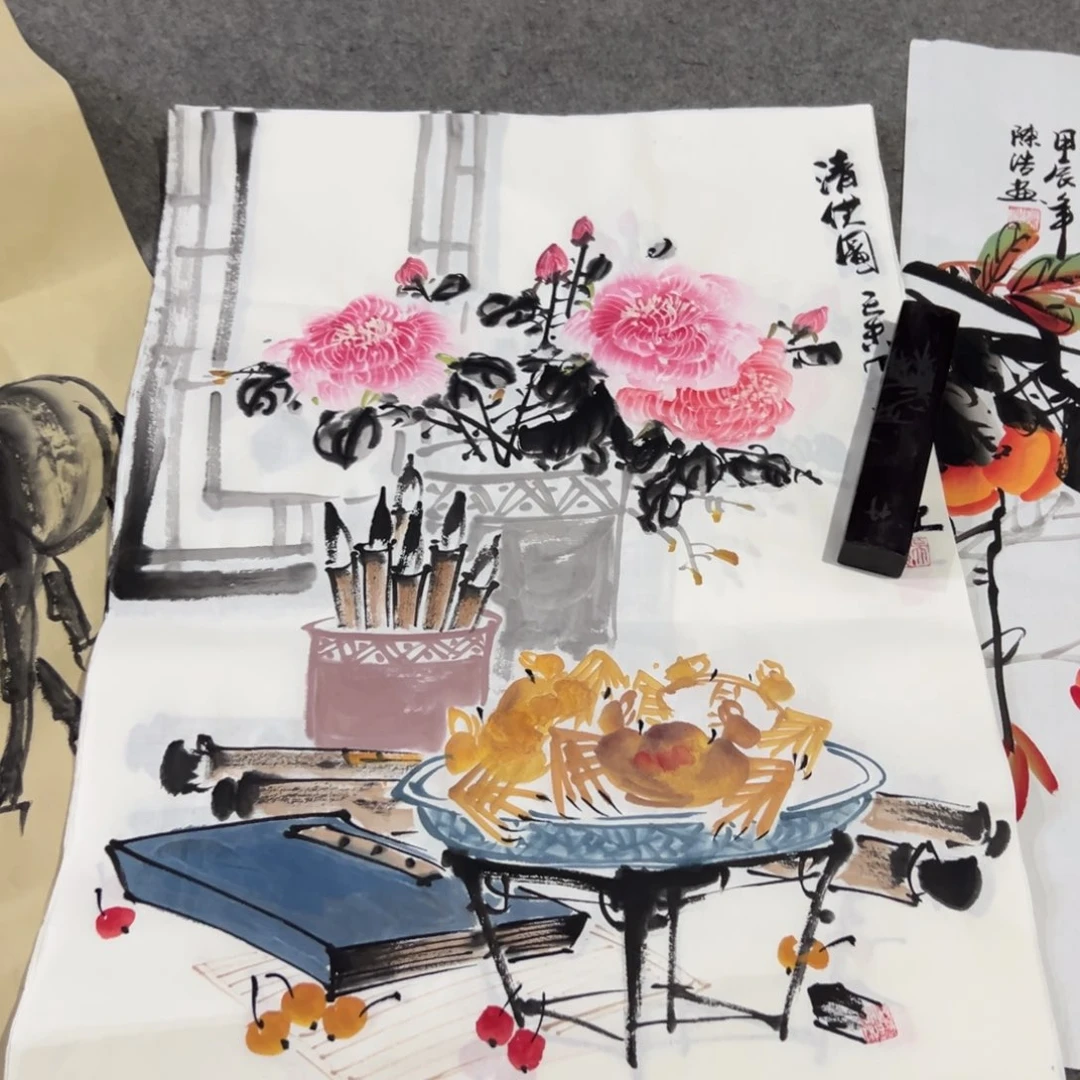 国画国画作品画心一张