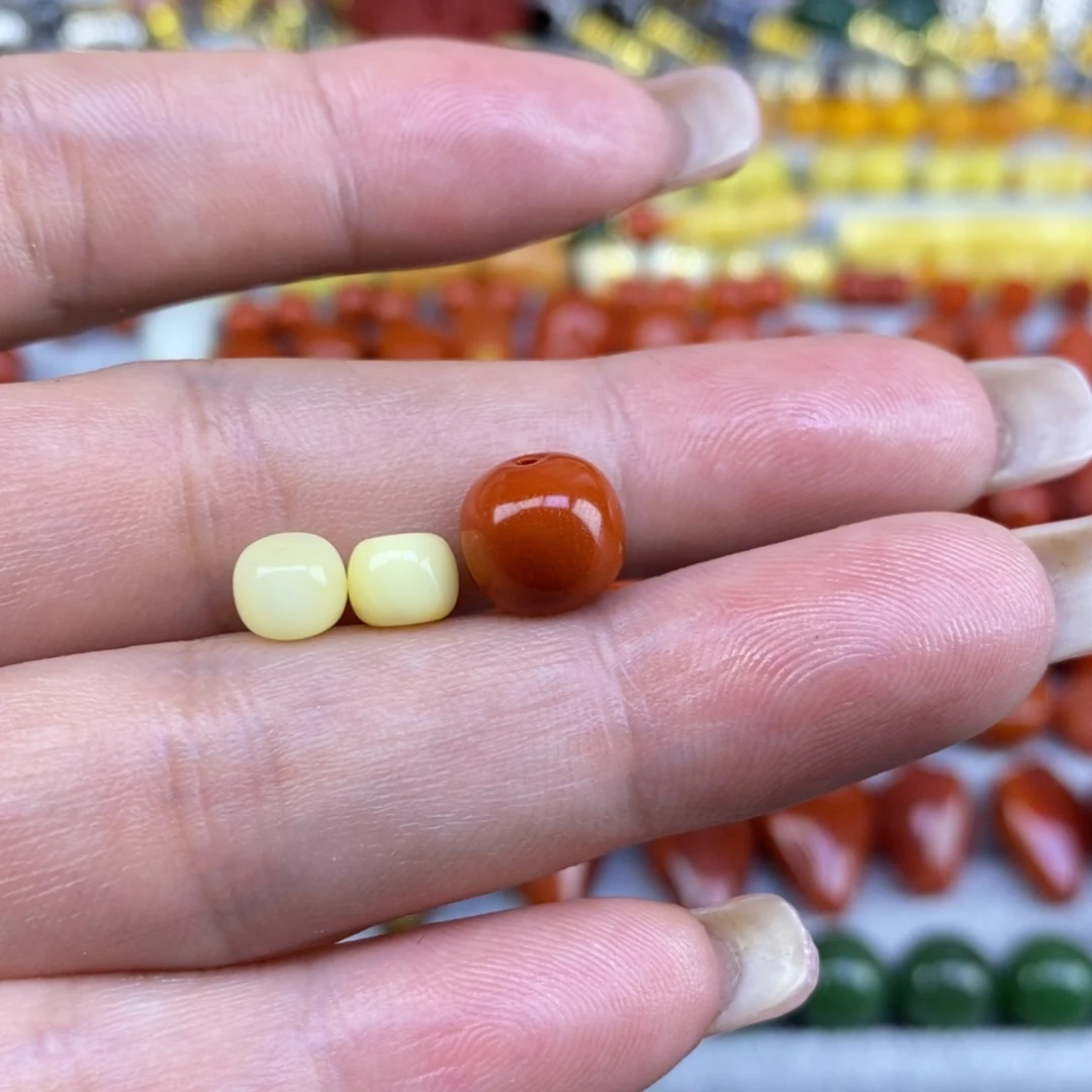 鱼***南红玛瑙未镶嵌套装9mm