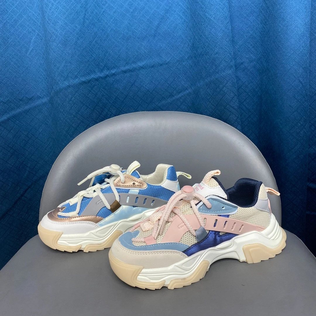 2025年春秋款儿童鞋子中大童PU网面运动鞋透气防滑休闲网鞋潮酷鞋