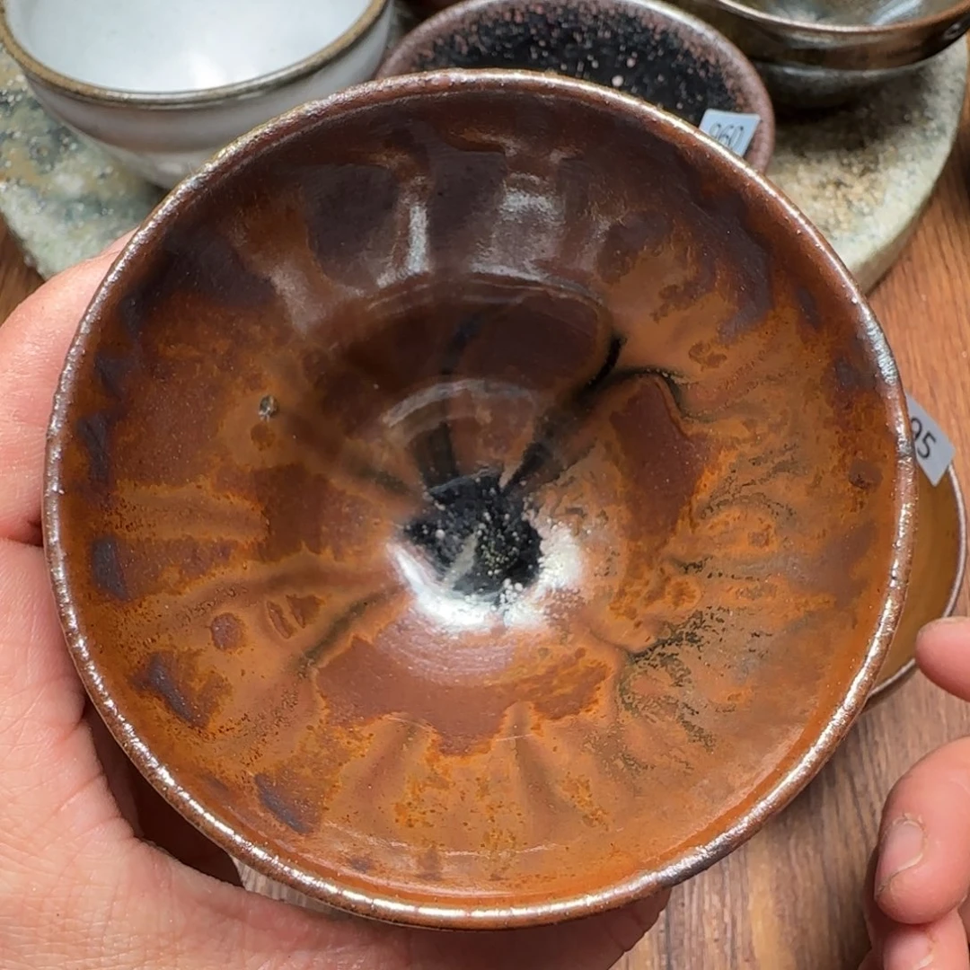 柴烧建盏茶盏茶杯152