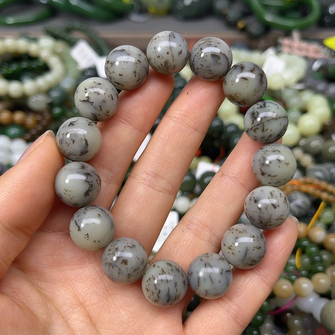 和田玉未镶嵌手链