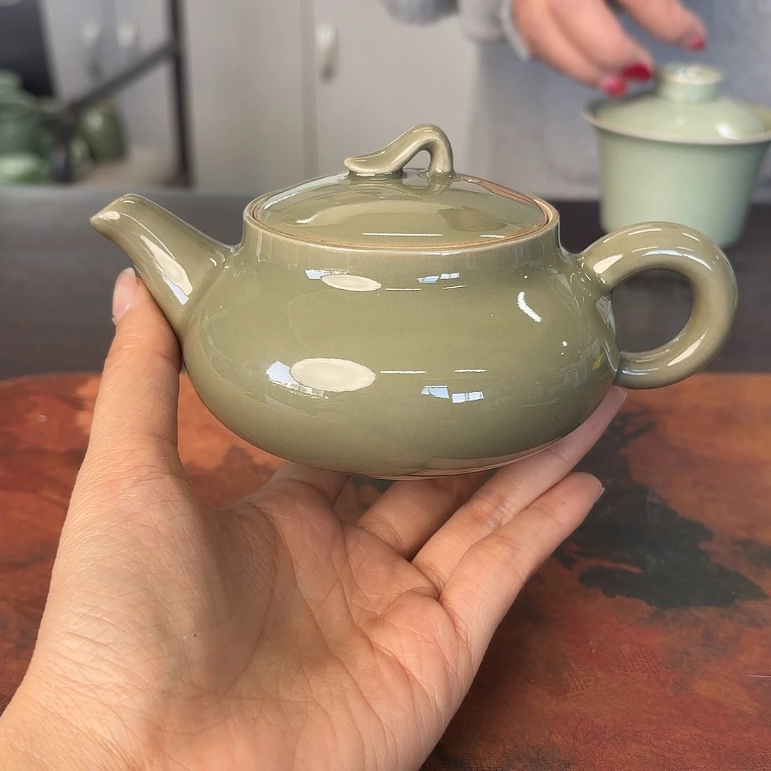 龙泉云间青瓷小米茶器