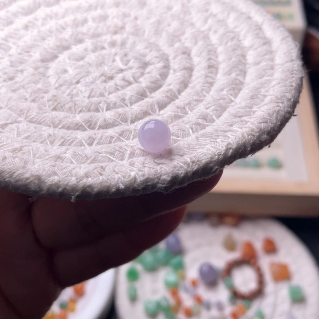 未镶嵌手链翡翠粉紫卡7.3