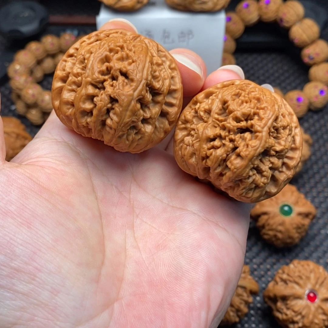 文玩核桃把件肉球大粗筋45尺59克