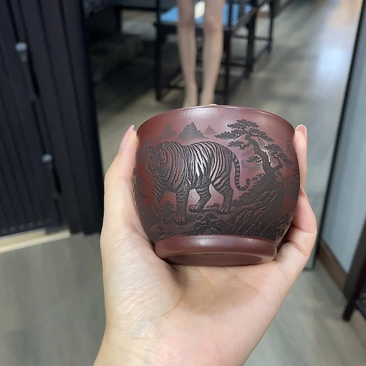 茶壶紫砂全手工打造