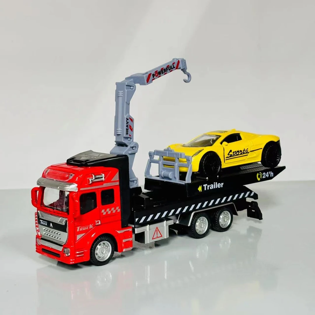 大号合金救援平板拖车